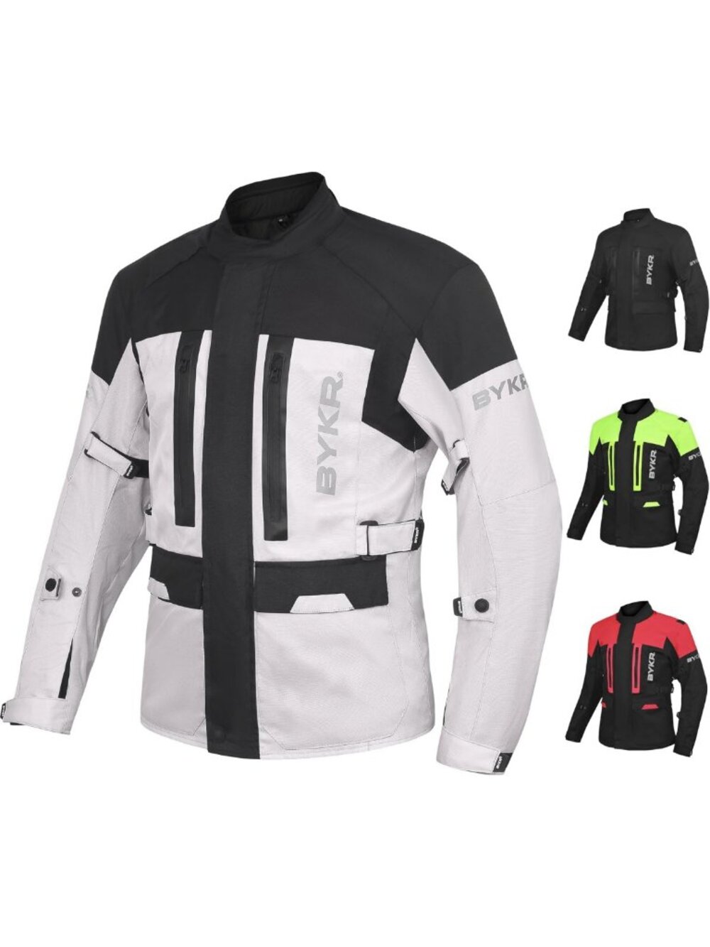Unisex Adventure Motorcycle Jacket - CE Armored, Textile Riding Gear for Bikers